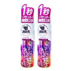 小林製藥 消臭元 廁所除臭噴霧 薰衣草, 1秒除臭, 約90回, 280ml, 2瓶