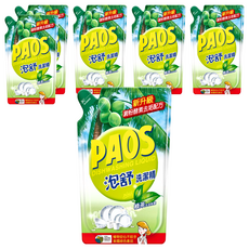 泡舒 洗潔精 綠茶 補充包，溫和不刺激，洗淨力強, 800g, 6包