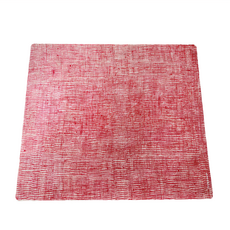 modern-twist 經典餐墊-紅棉麻 食用級環保矽膠（無孔+無菌表面）, 紅色, 40 x 35cm, 1個