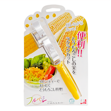 SHIMOMURA 下村工業 Fru-Veggie 玉米分離器, 不鏽鋼材質 堅固耐用, 1個