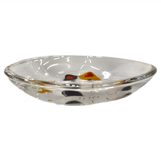 ADERIA 招財貓 玻璃醬料碟 9 x 1.8cm, 三花貓, 1個