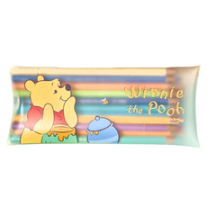 Disney 迪士尼 磨砂果凍色鉛筆組 BF118-5 維尼, 12色, 1入