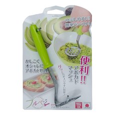 SHIMOMURA 下村 Fru-Veggie 便利不鏽鋼搗泥器, 輕鬆搗泥/壓泥/調理食品, 5.5 x 4.5 x 16.8cm, 1個