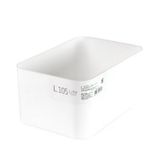 IZUMI 收納盒 l105型 5577w 簡約設計 桌面整理 客廳臥室收納, 白色, 1入