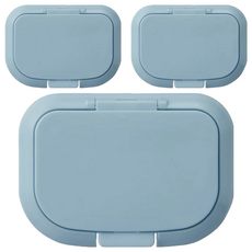 Skater WTL1AG 可重複使用濕紙巾蓋, 天藍色, 3個