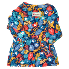 piccalilly 皮卡儷儷 有機棉嬰幼兒短版連身衣，12-18個月, 12~18個月, 熱帶