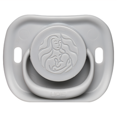 UPIS 保寧 矽膠安撫奶嘴, 0個月以上, 灰色, 1個