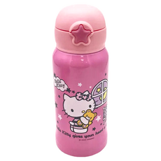 Sanrio 三麗鷗 吸管不鏽鋼保溫瓶 2, Hello Kitty, 500ml, 1個