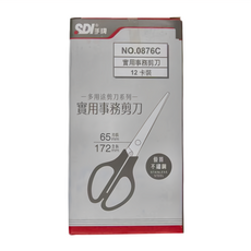 SDI 手牌 實用事務多用途剪刀 12卡裝 172mm, 0876C, 1個