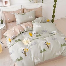 Pure One 台灣製100%純棉 枕套床包組