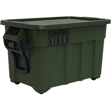 Camping Vibes 75L 特大號多功能收納箱, 橄欖綠, 1層, 1個
