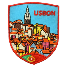 A-ONE 匯旺 葡萄牙里斯本 地標造型刺繡 NO.446 7.5 x 6cm, 彩色, 1個