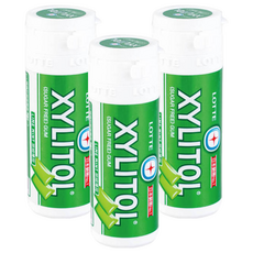 XYLITOL 木糖醇無糖口香糖 萊姆薄荷風味, 26.1g, 3罐