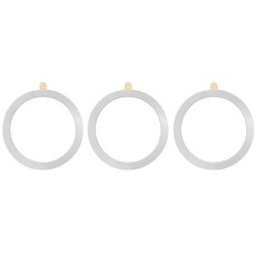 JN Magsafe 相容磁吸貼紙, 白色, 3個