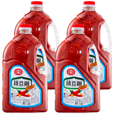 十全 辣豆瓣, 非基因改造黃豆製成, 素食可用, 2.8kg, 4瓶