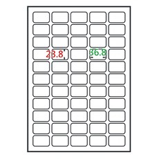 鶴屋 A4三用電腦標籤 50號 B2437 36.8 x 23.8mm, 55格, 105張