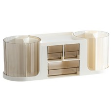 樂居家 多功能大容量桌上收納盒, 2層, 白色