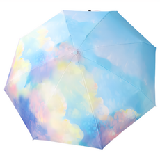 KissDiamond 夢幻星空漸層晴雨兩用黑膠自動傘 KDU-324, 星雲