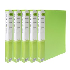希望檔案 透明文件夾 20頁 淺綠色 5入, 5個, 綠色