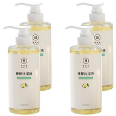 EASE 簡易淨 檸檬洗潔液 含1/5高比例檸檬原汁 多用途輕鬆去油 500mL, 4瓶