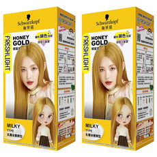Schwarzkopf 施華蔻 FRESHLIGHT 染髮霜, 蜂蜜金, 2組