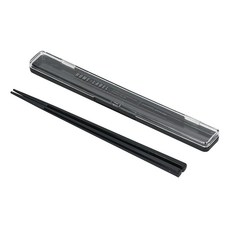 PEARL LIFE 珍珠金屬 筷子組 附收納盒 日本製 Home Label II D-6727, 黑色, 1組, 附盒子的筷子組