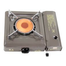 OUWANG 歐王 遠紅外線卡式休閒爐 Set, 型號JL-198, 台灣製造, 34 x 29 x 11cm, 灰色, 1個