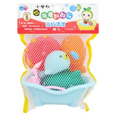 世一文化 洗澡好好玩 浴缸漂漂玩具套裝, 6個月以上適用, 1組