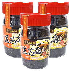 元歲本舖 熟炒黑芝麻粒 100%精選黑芝麻 無防腐劑 台灣製造, 150g, 3罐