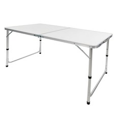 OMYCAR 戶外露營鋁合金折疊箱型桌 展開高度可調, 120cm, 120 x 60.5cm, AA990816