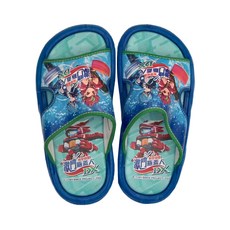 Bottleman 激鬥瓶蓋人 兒童款 PVC拖鞋, 17, 藍色