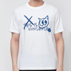 CARET 印花短袖上衣 白色 XL 男女通用 100%棉