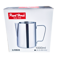 Pearl Horse 寶馬 拉花杯 1.0L 高品質18-8不鏽鋼, JA-S-080-002, 1個