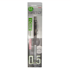 Pentel 飛龍文具 ORENZ 自動鉛筆金屬軸 XPP1005G-AX 黑色, 0.5mm, 1支