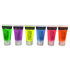 SIMBALION 雄獅 螢光壓克力顏料, 30ml, 6色