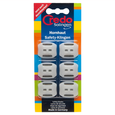 Credo POP鮮彩磨腳棒用刀片 高碳鋼材質 德國製造, 1組, 6個裝, 25g