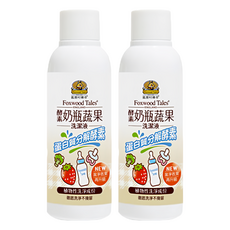 Fox wood Tales 狐狸村傳奇 酵素奶瓶蔬果洗潔液, 100ml, 2瓶