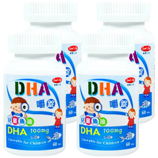 good Life 得意人生 兒童DHA 魚油嚼錠, 60顆, 48g, 4罐