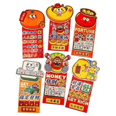財神小舖 錢途無量立體燙金紅包袋, 6個