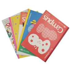 KOKUYO 國譽 Campus x TYAKASHA 點線U罫筆記本 Set 5, B5尺寸 8mm間距 40頁 日本進口紙, WSG-NB3MB54-2, 1組