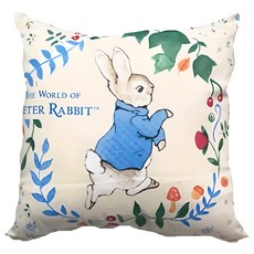 PETER RABBIT 比得兔抱枕-跑兔 nf414 可愛造型抱枕，柔軟舒適，居家生活裝飾, 48 x 48cm ±5%