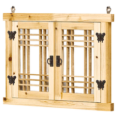 4MERIT 韓國傳統門框 柳杉木室內窗框 原木色 1入