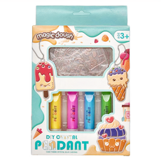 DIY 塗色吊飾 甜點冰淇淋套裝, DIY水晶吊墜, 蛋糕主題水晶膠雕刻, 3歲以上, 甜點冰淇淋 多色, 1盒