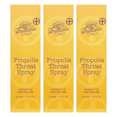 Bees Brilliance 紐西蘭麥蘆卡蜂膠噴液 UMF10+蜂蜜 薄荷葉油 口腔保健, 30ml, 3瓶