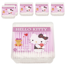 Hello Kitty 凱蒂貓 細軸棉花棒, 200支, 6個