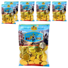 Albert Premier 比利時金幣巧克力，俄羅斯原裝空運來台，細膩口感，多層次風味，頂級可可豆製成, 300g, 6袋