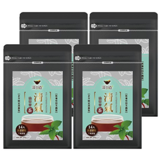 漢茶道 漢方草本茶包 四號 清氣仙草麥茶 天然草本補給 無農藥栽培 三角茶包, 4g, 14包, 4袋