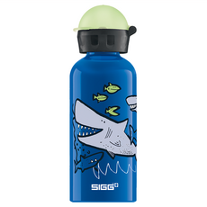 SIGG 兒童冷水壺, 1個, 夜光微笑鯊魚, 400ml