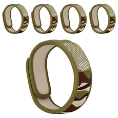 PARA'KITO 帕洛 天然精油防蚊成人手環 260 x 30 x 3mm 迷彩款, 10g, 5個