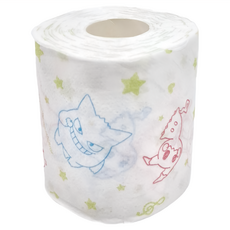 maRUTOmi 丸富製紙 monpoke寶可夢 雙層捲筒衛生紙 100%原生木漿 糖果香味, 25m, 12捲, 1組